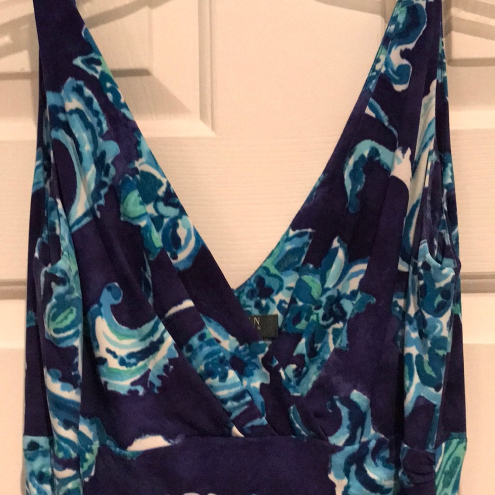 Ralph Lauren blue sleeveless dress, size 4